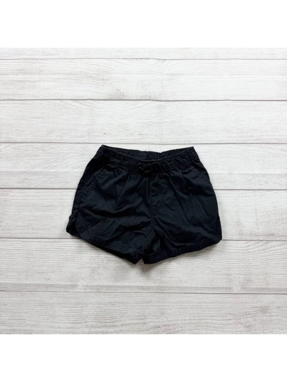 The Children’s Place Black Girls Elastic Waist Pull On Shorts 5T